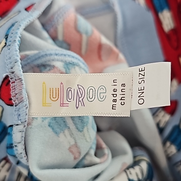 2 LulaRoe USA Leggings, Red, White & Blue, Adult One Size - Picture 4 of 9